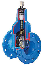 Чугунная клиновая задвижка с обрезиненным клином HAWLE-A &mdash; КП Вода