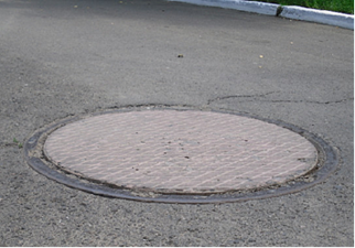 Полимержелезобетонная крышка канализационного  люка серии Т(25тонн) &mdash; Пресс-90