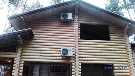 Кондиционирование коттеджей и дачных домов со сруба