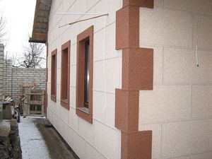 Утепление фасада дома термопанелями из пенополистирола  с мраморной крошкой &mdash; ТеплоХолодПром