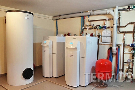 2 тепловых насоса Vaillant geoTHERM VWS 171/2 plus 17 kWt