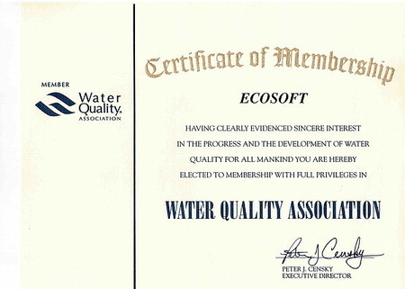 НПО ЭКОСОФТ - член международной водной организации WQA.