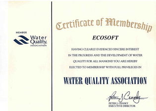 НПО ЭКОСОФТ - член международной водной организации WQA. &mdash; ECOSOFT