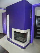 Угловой камин, 22кВт с водяным контуром, для отопления дома &mdash; Енергозберігаючі системи