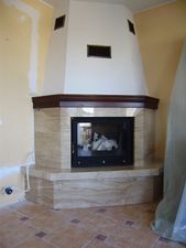 Угловая каминная топка, камин с угловым стеклом &mdash; Енергозберігаючі системи