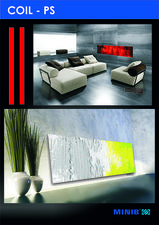 Настенный водяной конвектор МИНИБ- лицевая панель из стекла. &mdash; Minib