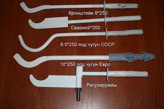 Кронштейны для аллюминиевых, биметаллических и чугунных радиаторов &mdash; МирАн