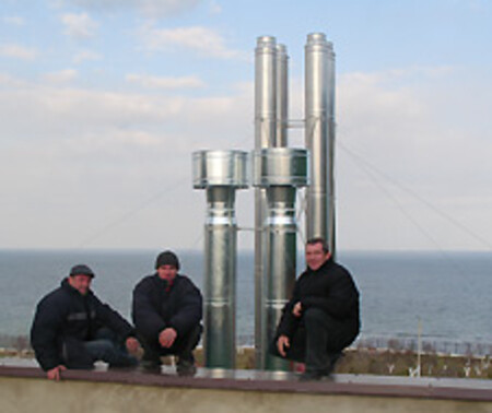 Дымоходы и дефлектор