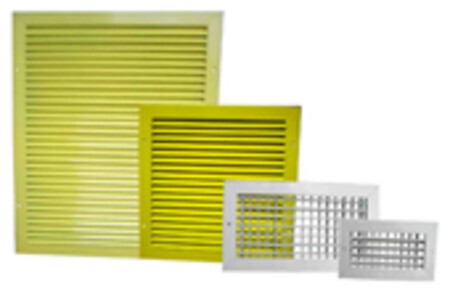 Вентиляционные решетки из алюминиевого профиля и оцинкованной стали