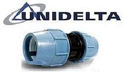 Зажимные фитинги Unidelta (Италия) для ПЭ водопроводных труб
