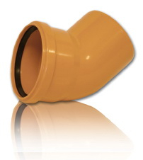 01.081 Колено ПВХ канализационное д 160/87 гр
