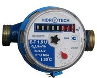 Счётчик холодной/горячей воды со штуцерами E-T 1,5 U, HIDROTECH
