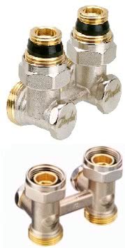 Клапан Н - образный запорный клапан RLV-KS (угловой/прямой) D 3/4х1/2, DANFOSS