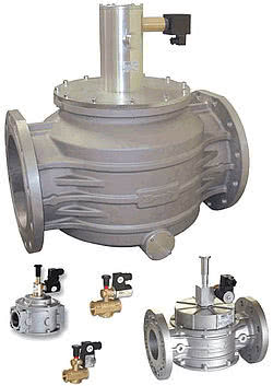 Клапан электромагнитный газовый, Madas