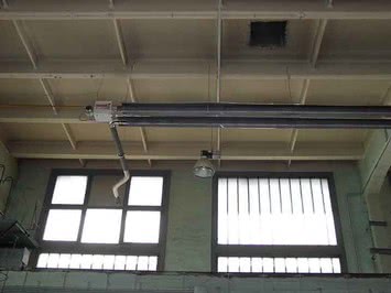 Инфракрасный газовый трубчатый обогреватель для отопления высоких помещений 12 - 22 кВт ZENIT PAKOLE