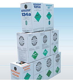Фреон, хладон, R-134a, R-404a, R-22, R-406А, R-407С, R-410А, R-507, R-600А баллонах 13,6 кг, R-404а Со склада и под заказ
